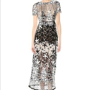 Monique Lhuiller Midi Lace Dress